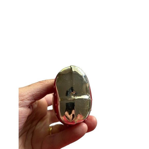 2006 Flocked Santa’s Snow Boot Holly Blown Glass Christmas Ornament Poland 2.5” - Picture 9 of 11